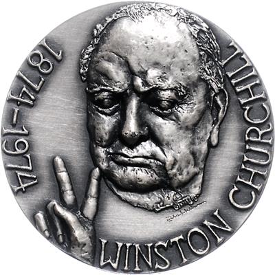 Winston Churchill 1874-1965 - Mince a medaile