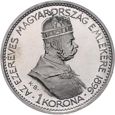 Franz Josef I./ ungarisches Millennium 1896 - Monete e medaglie