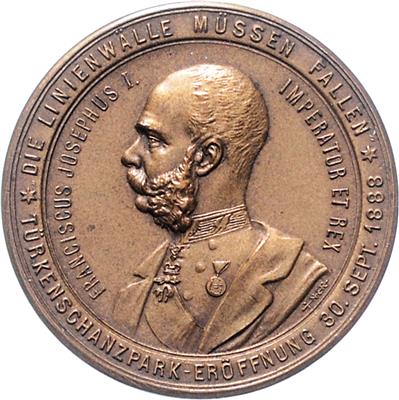 Gründung von Groß Wien/ Eröffnung des Türkenschanzparkes - Münzen und Medaillen
