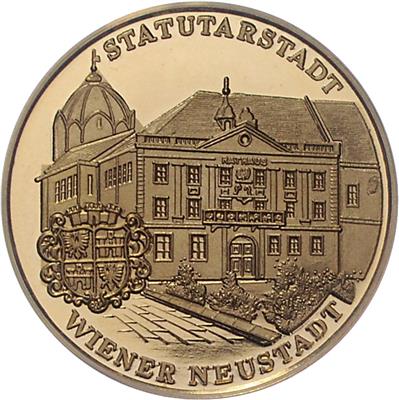 Wiener Neustadt/ 500 Jahre Corvinus Becher GOLD - Monete e medaglie