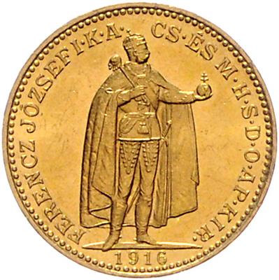 Franz Josef I. GOLD - Münzen, Medaillen und Papiergeld