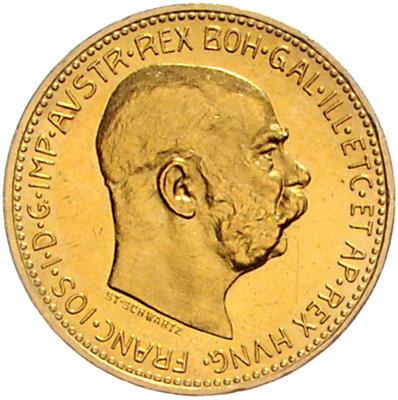 Franz Josef I. GOLD - Münzen, Medaillen und Papiergeld