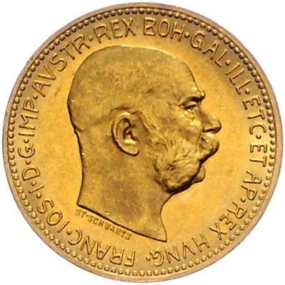 Franz Josef I. GOLD - Münzen, Medaillen und Papiergeld