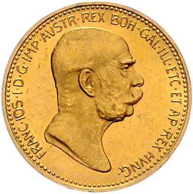 Franz Josef I. GOLD - Coins, medals and paper money