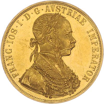 Franz Josef I. Gold - Münzen, Medaillen und Papiergeld