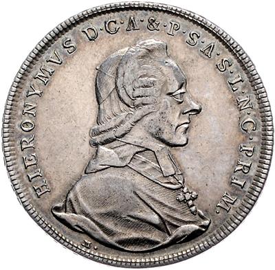 Hieronymus Graf Colloredo - Münzen, Medaillen und Papiergeld