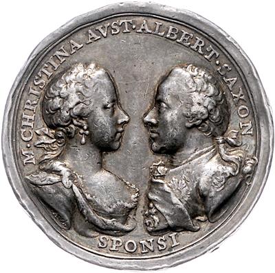 Vermählung Erzherzogin Maria Christinas mit Albert von Sachsen-Teschen 1766 - Monete, medaglie e cartamoneta