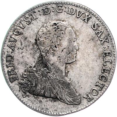 (ca. 165 Stk. davon 20 AR) u. a. Sachsen, 2/3 Taler 1768 Dresden. (unger.) III-/III - Monete, medaglie e cartamoneta