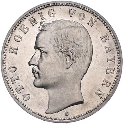 Bayern, Otto 1888-1913 - Mince, medaile a papírové peníze