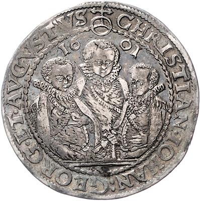 Sachsen A. L. Christian II, Johann Georg, August 1591-1611 - Monete, medaglie e cartamoneta