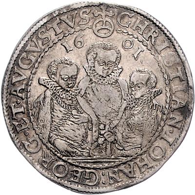 Sachsen A. L., Christian, Johann Georg und August 1591-1601 - Münzen, Medaillen und Papiergeld