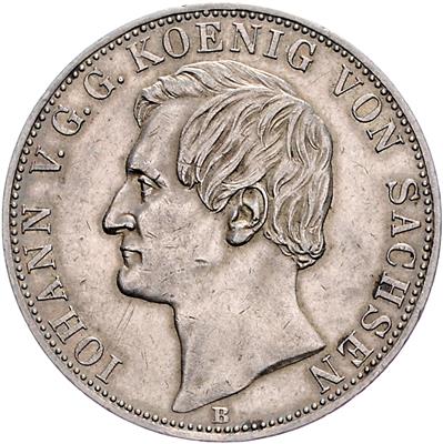 Sachsen, Johann 1854-1873 - Monete, medaglie e cartamoneta