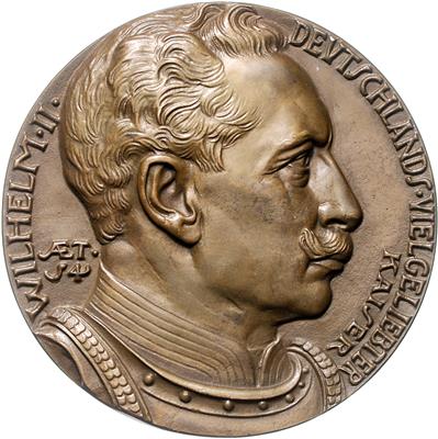 Wilhelm II. 1888-1918, a. s. 25. jähriges Thronjubiläum - Mince, medaile a papírové peníze