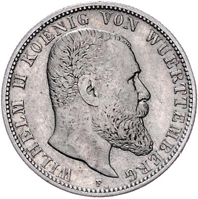 Württemberg - Mince, medaile a papírové peníze