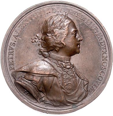 Zar Peter 1689-1725 - Münzen, Medaillen und Papiergeld