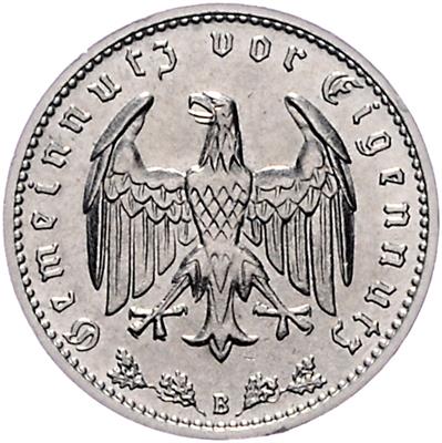 1 Reichsmark 1939 B, Wien, =4,77 g= III+/II- - Münzen, Medaillen und Papiergeld