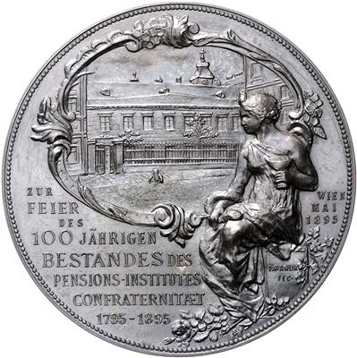 150 Jahre Krankenistitut für Wiener Handlungs-Commis und 100 Jahre Pensionsinstitut Confraternität in Wien - Coins, medals and paper money