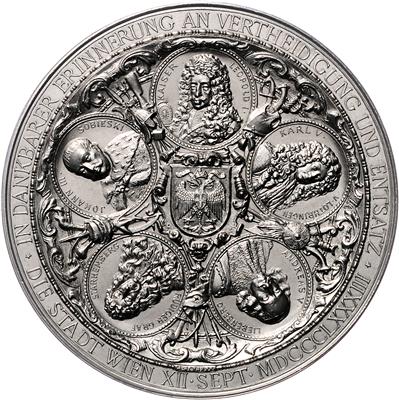 200 Jahre Entsatz von Wien am 12. September 1883 - Mince, medaile a papírové peníze