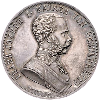 200 Jahrjubiläum der Schützen- Gesellschaft in Reichenberg im August 1870 - Mince, medaile a papírové peníze