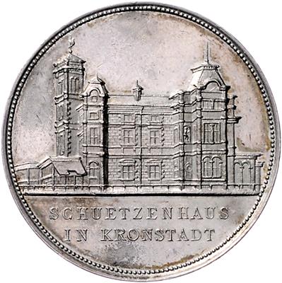 25jähriges Jubiläum des Kronstädter Sächsischen Schützenvereins 1886 - Monete, medaglie e cartamoneta