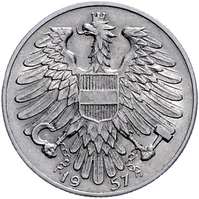 5 Schilling 1957 Wien, =4,00 g= III-/III - Coins, medals and paper money
