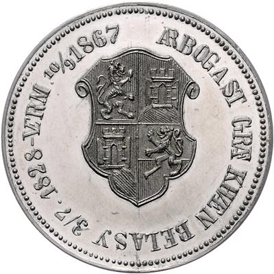 Arbogast Graf Khuen-Belasy *1828 +1910 - Mince, medaile a papírové peníze