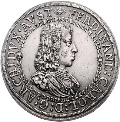Eh. Ferdinand Karl - Mince, medaile a papírové peníze