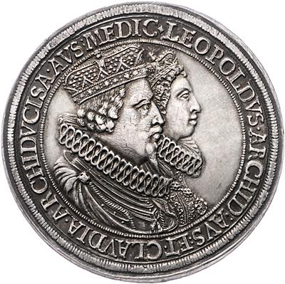 Eh. Leopold und Claudia von Medici - Coins, medals and paper money