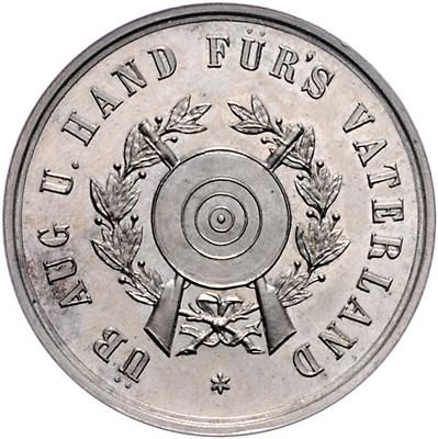 Fest- und Freischießen der Stadt Wien von 6. Juli bis 3. August 1873 - Münzen, Medaillen und Papiergeld