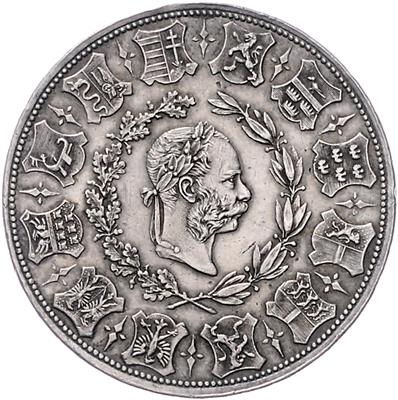 Fest- und Freischießen des Wiener Schützenvereins 1873 - Mince, medaile a papírové peníze