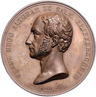 Franz Hugo Altgraf zu Salm Reifferscheid - Münzen, Medaillen und Papiergeld