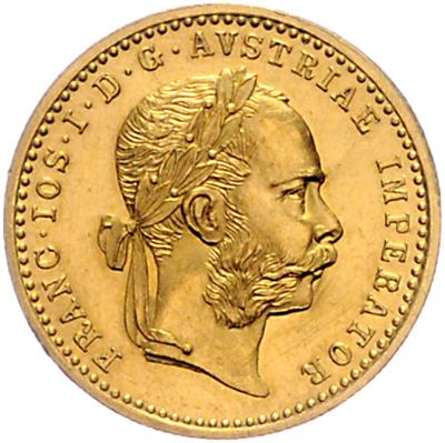 Franz Josef I. GOLD - Münzen, Medaillen und Papiergeld