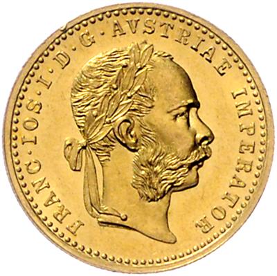 Franz Josef I. GOLD - Münzen, Medaillen und Papiergeld