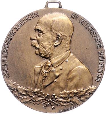 I. österreichische Jungschützenkonkurrenz und Kaiserhuldigung in Wien 1914 - Coins, medals and paper money