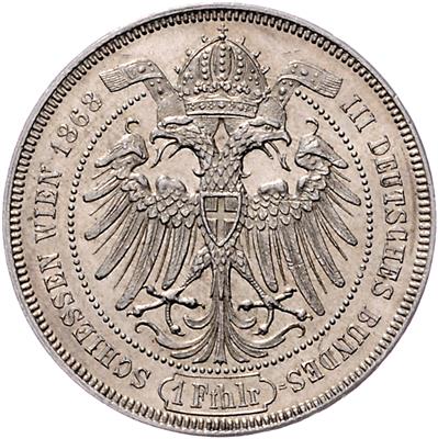III. deutsches Bundesschießen in Wien 1868 - Münzen, Medaillen und Papiergeld