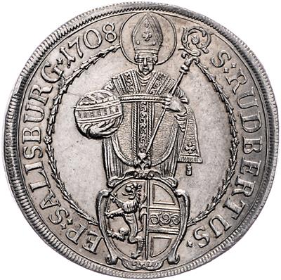 Johann Ernst von Thun und Hohenstein - Mince, medaile a papírové peníze