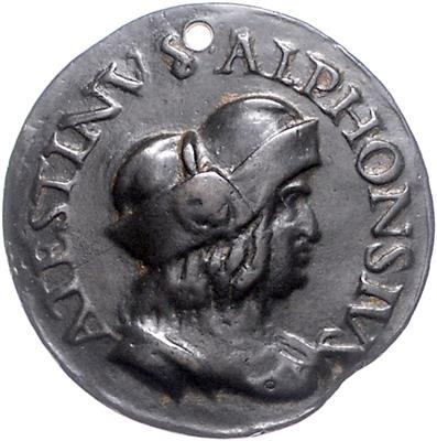 Alfonso D'Este, Herzog von Ferrara 1476-1534 - Mince, medaile a papírové peníze
