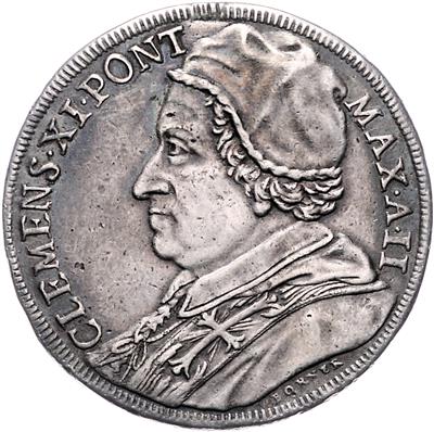 Clemens XI. 1700-1721 - Mince, medaile a papírové peníze