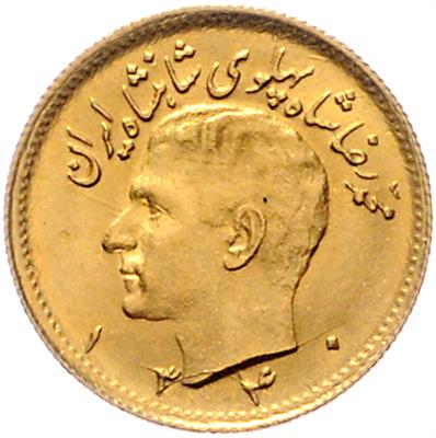 Iran, Mohammed Reza Pahlavi 1942-1979 GOLD - Münzen, Medaillen und Papiergeld