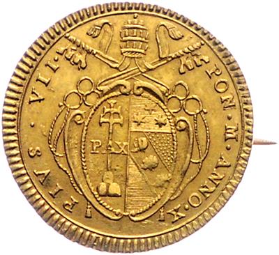 Pius VII. 1800-1823 GOLD - Monete, medaglie e cartamoneta