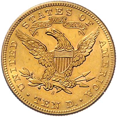U. S. A. GOLD - Coins, medals and paper money