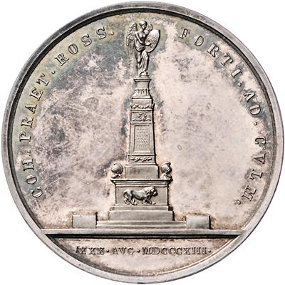 Enthüllung des Denkmals für die im August 1813 in der Schlacht bei Kulm gefallenen russischen Soldaten - Münzen, Medaillen und Papiergeld