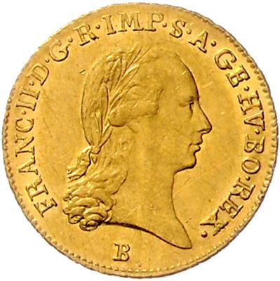 Franz II. GOLD - Münzen, Medaillen und Papiergeld