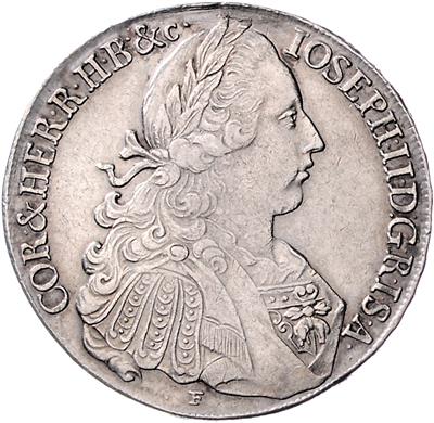 Josef II., als Mitregent - Münzen, Medaillen und Papiergeld