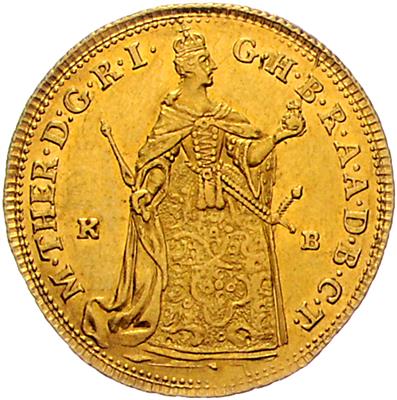 Maria Theresia, GOLD - Münzen, Medaillen und Papiergeld