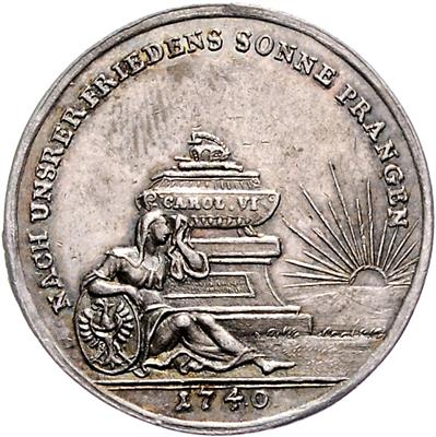 Schlesischer Krieg - Mince, medaile a papírové peníze