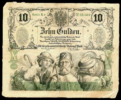 10 Gulden 1863 - Münzen, Medaillen und Papiergeld