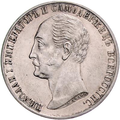Alexander II. 1851-1881 - Mince, medaile a papírové peníze