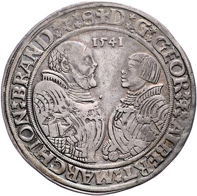 Brandenburg-Ansbach und Bayreuth, Georg und Albrecht 1536-1543 - Coins, medals and paper money