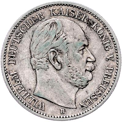 Preussen, Wilhelm I. 1861-1888 - Münzen, Medaillen und Papiergeld